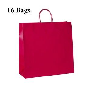 16‎ Red Spiritz Large Paper Gift Bags 15 x 15 x 6” Valentine's Day Holiday Merch
